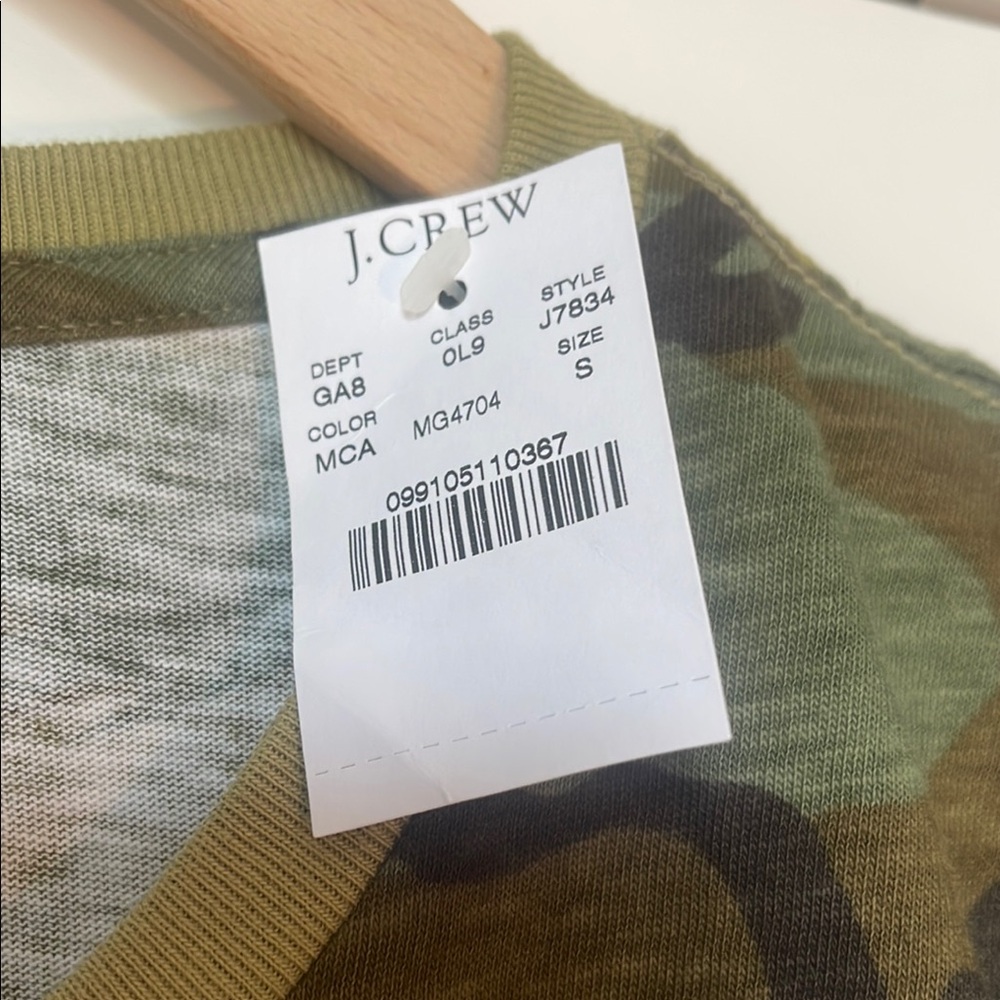 J. Crew Factory Camouflage Short Sleeve Tee - Picture 6 of 8